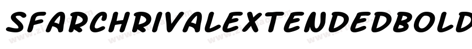 SfArchRivalExtendedBoldItalic-5aDz字体转换 SfArchRivalExtendedBoldItalic-5aDz字体转换