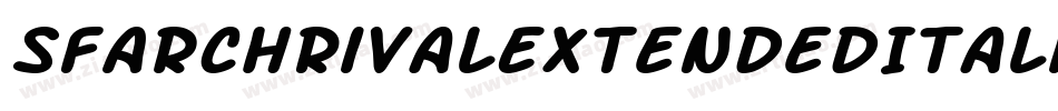 SfArchRivalExtendedItalic-yjK5字体转换 SfArchRivalExtendedItalic-yjK5字体转换