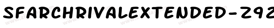 SfArchRivalExtended-z921字体转换 SfArchRivalExtended-z921字体转换
