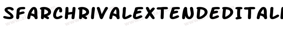SfArchRivalExtendedItalic-yjK5字体转换 SfArchRivalExtendedItalic-yjK5字体转换
