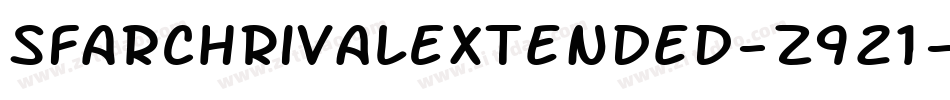 SfArchRivalExtended-z921字体转换 SfArchRivalExtended-z921字体转换