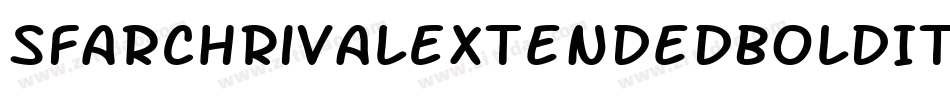 SfArchRivalExtendedBoldItalic-5aDz字体转换 SfArchRivalExtendedBoldItalic-5aDz字体转换