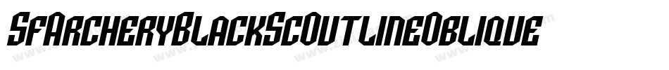 SfArcheryBlackScOutlineOblique-r31O字体转换 SfArcheryBlackScOutlineOblique-r31O字体转换