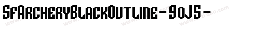 SfArcheryBlackOutline-9oJ5字体转换