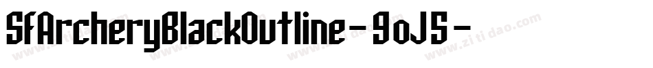 SfArcheryBlackOutline-9oJ5字体转换