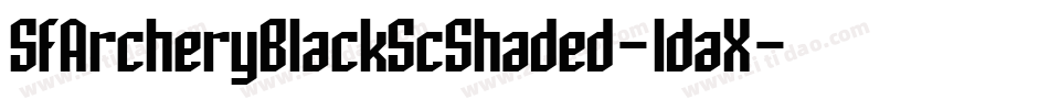 SfArcheryBlackScShaded-ldaX字体转换