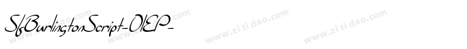 SfBurlingtonScript-0lEP字体转换 SfBurlingtonScript-0lEP字体转换