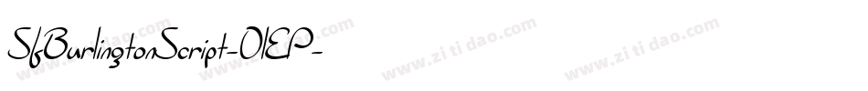 SfBurlingtonScript-0lEP字体转换 SfBurlingtonScript-0lEP字体转换