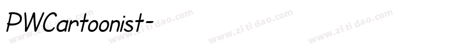 PWCartoonist字体转换