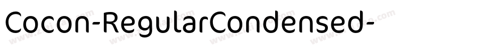 Cocon-RegularCondensed字体转换
