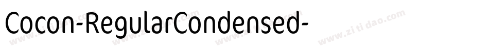 Cocon-RegularCondensed字体转换