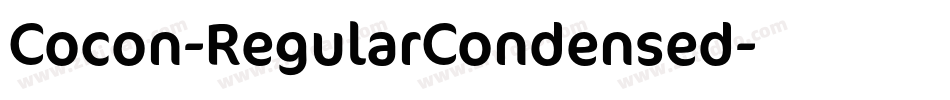 Cocon-RegularCondensed字体转换