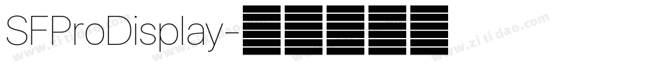 SFProDisplay字体转换