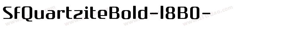 SfQuartziteBold-l8B0字体转换