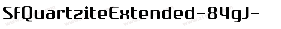 SfQuartziteExtended-84gJ字体转换