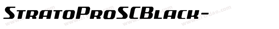 StratoProSCBlack字体转换