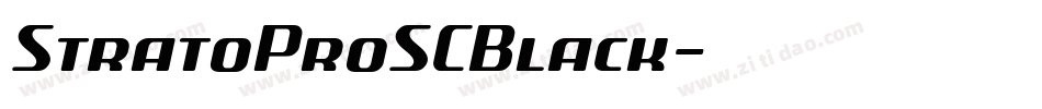 StratoProSCBlack字体转换