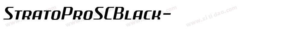 StratoProSCBlack字体转换