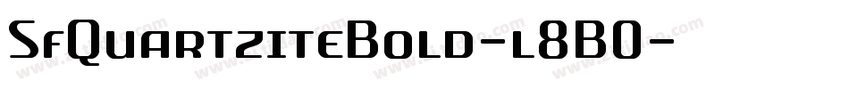 SfQuartziteBold-l8B0字体转换