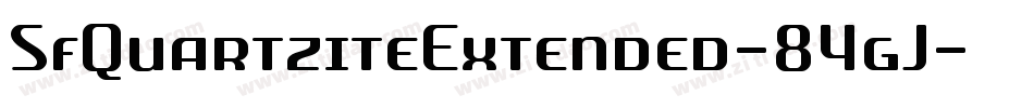 SfQuartziteExtended-84gJ字体转换