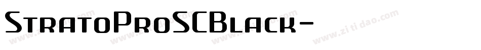 StratoProSCBlack字体转换
