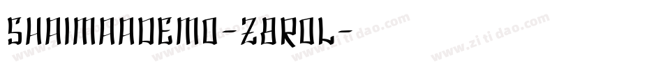ShaimaaDemo-z8rOL字体转换