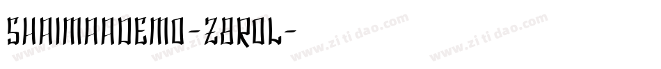ShaimaaDemo-z8rOL字体转换