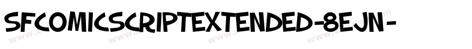SfComicScriptExtended-8eJn字体转换