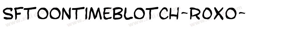 SfToontimeBlotch-R0xo字体转换