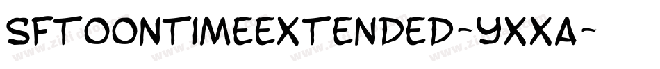 SfToontimeExtended-YXxa字体转换