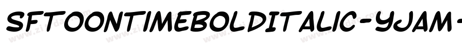 SfToontimeBoldItalic-yjam字体转换