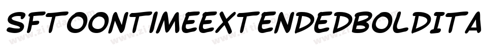 SfToontimeExtendedBoldItalic-6azg字体转换