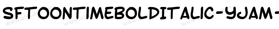 SfToontimeBoldItalic-yjam字体转换