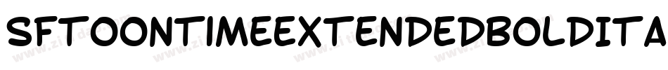SfToontimeExtendedBoldItalic-6azg字体转换