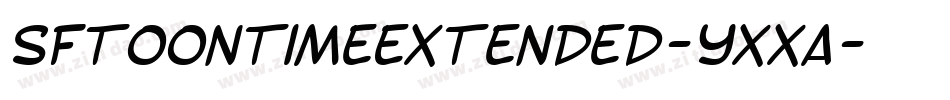 SfToontimeExtended-YXxa字体转换