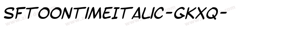 SfToontimeItalic-GKxq字体转换