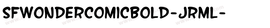 SfWonderComicBold-jRml字体转换