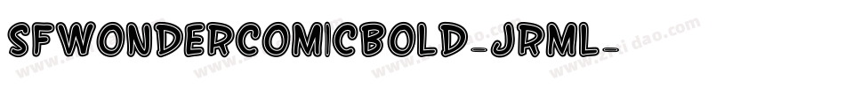 SfWonderComicBold-jRml字体转换