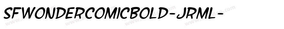 SfWonderComicBold-jRml字体转换