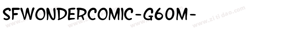 SfWonderComic-G60m字体转换