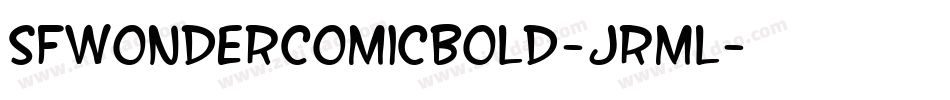 SfWonderComicBold-jRml字体转换
