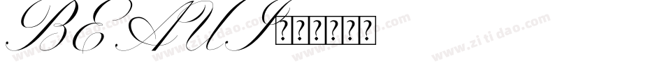 BEAUI字体转换