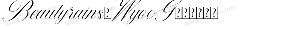 Beautyrains-Wyo0G字体转换