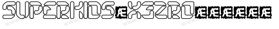 SuperKids-X3ZRo字体转换