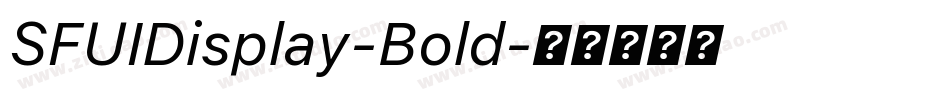 SFUIDisplay-Bold字体转换