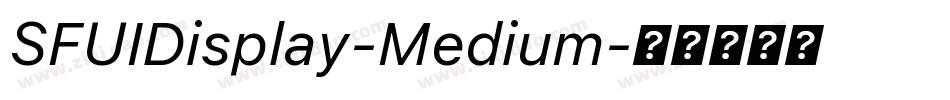 SFUIDisplay-Medium字体转换
