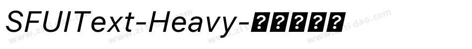 SFUIText-Heavy字体转换