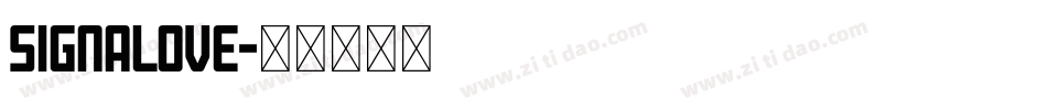 Signalove字体转换