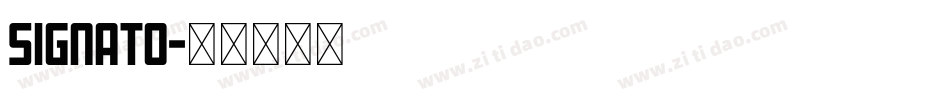 Signato字体转换