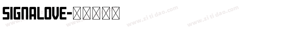 Signalove字体转换
